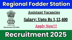 Regional Fodder Station Assistant Recruitment 2025 - Apply Offline Regional Fodder Station Assistant Recruitment 2025 - Apply Offline