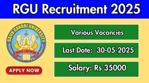 RGU Recruitment 2025 - Apply Offline for 13 Technical Assistant, Laboratory Attendant and Other Posts