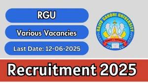 RGU Recruitment 2025 - Apply Online for 05 Registrar, Finance Officer and More Posts