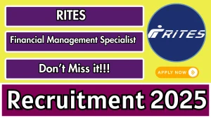 RITES Financial Management Specialist Recruitment 2025 - Apply Offline for 01 Posts RITES Financial Management Specialist Recruitment 2025 - Apply Offline for 01 Posts
