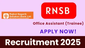 RNSB Office Assistant (Trainee) Recruitment 2025 - Apply Online