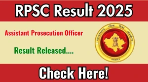 RPSC Assistant Prosecution Officer Result 2025 Out at rpsc.rajasthan.gov.in, Direct Link to Download Result PDF Here