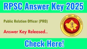 RPSC PRO Answer Key 2025 Out rpsc.rajasthan.gov.in Download Public Relation Officer Answer Key Here