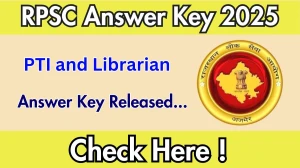 RPSC PTI and Librarian Answer Key 2025 Out rpsc.rajasthan.gov.in Download PTI and Librarian Answer Key Here RPSC PTI and Librarian Answer Key 2025 Out rpsc.rajasthan.gov.in Download PTI and Librarian Answer Key Here
