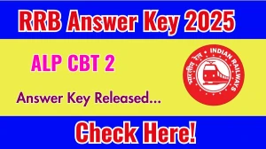 RRB ALP CBT 2 Answer Key 2025 Out rrbcdg.gov.in Download ALP CBT 2 Answer Key Here