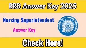 RRB Nursing Superintendent Answer Key 2025