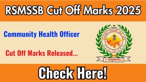 RSMSSB CHO Cut Off Marks 2025 has released: Check Cut off Marks here rsmssb.rajasthan.gov.in RSMSSB CHO Cut Off Marks 2025 has released: Check Cut off Marks here rsmssb.rajasthan.gov.in