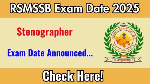 RSMSSB Stenographer Exam Date 2025 Announced at rsmssb.rajasthan.gov.in Exam details here