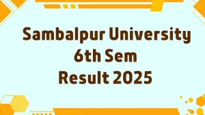 Sambalpur University 6th Sem Result 2025 Released at suniv.ac.in Direct Link to Download 6th Semester Result