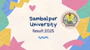 Sambalpur University Result 2025 Released at suniv.ac.in Direct Link to Download PG Courses Result