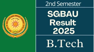 SGBAU Result 2025 Released at sgbau.ucanapply.com Direct Link to Download 2nd Semester Result