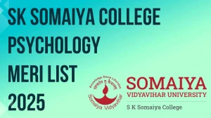 SK Somaiya College Psychology Meri List 2025 Released at somaiya.edu Direct Link to Download FYBA Meri List