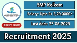 SMP Kolkata Senior Dy Manager Recruitment 2025 - Apply Online