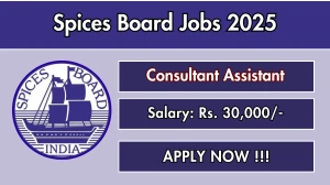 Spices Board Consultant Assistant Recruitment 2025 - Apply Online for 01 Posts Spices Board Consultant Assistant Recruitment 2025 - Apply Online for 01 Posts