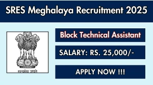 SRES Meghalaya Block Technical Assistant Recruitment 2025 - Apply Online for 01 Posts SRES Meghalaya Block Technical Assistant Recruitment 2025 - Apply Online for 01 Posts