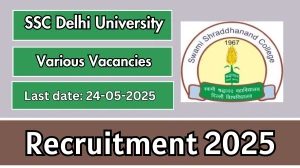 SSC Delhi University Recruitment 2025 - Apply Online for 17 Administrative Officer, Assistant and More Posts