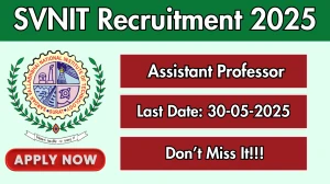 SVNIT Assistant Professor Recruitment 2025 - Apply Online