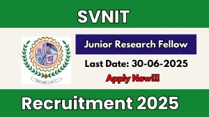 SVNIT Junior Research Fellow Recruitment 2025 - Apply Offline SVNIT Junior Research Fellow Recruitment 2025 - Apply Offline