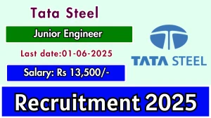 Tata Steel Junior Engineer Recruitment 2025 - Apply Online
