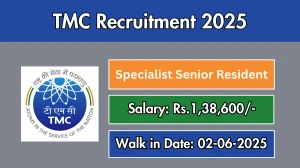 TMC Specialist Senior Resident Recruitment 2025 – Walk in
