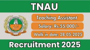 TNAU Teaching Assistant Recruitment 2025 – Walk in
