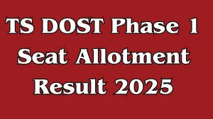 TS DOST Phase 1 Seat Allotment Result 2025 Out at dost.cgg.gov.in How to check Results Here