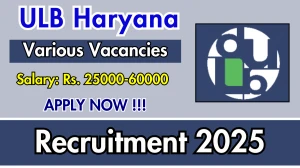 ULB Haryana Recruitment 2025 - Apply Online for 55 Geospatial Engineer, Technical Assistant Posts ULB Haryana Recruitment 2025 - Apply Online for 55 Geospatial Engineer, Technical Assistant Posts