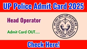 UP Police Head Operator PET Admit Card 2025 OUT Download Link uppbpb.gov.in UP Police Head Operator PET Admit Card 2025 OUT Download Link uppbpb.gov.in