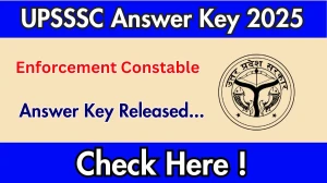 UPSSSC Enforcement Constable Answer Key 2025 Out upsssc.gov.in Download Enforcement Constable Answer Key Here UPSSSC Enforcement Constable Answer Key 2025 Out upsssc.gov.in Download Enforcement Constable Answer Key Here
