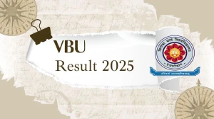 VBU Result 2025 Released at vbu.ac.in Direct Link to Download 1st Sem Result