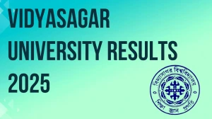 Vidyasagar University Result 2025 Released at vidyasagar.ac.in Direct Link to Download 5th Semester Result