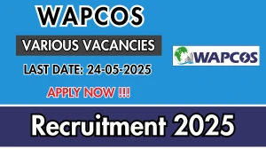 WAPCOS Recruitment 2025 - Apply Offline for 12 Team Leader, Junior Engineer and More Posts WAPCOS Recruitment 2025 - Apply Offline for 12 Team Leader, Junior Engineer and More Posts
