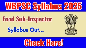WBPSC Food SI Syllabus 2025 Out Direct Link to Download Syllabus PDF here