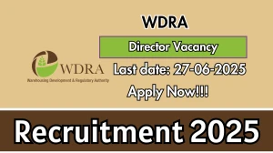 WDRA Director Recruitment 2025 - Apply Offline WDRA Director Recruitment 2025 - Apply Offline