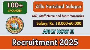 Zilla Parishad Solapur Recruitment 2025 - Apply Online for 112 MO, Staff Nurse and More Posts Zilla Parishad Solapur Recruitment 2025 - Apply Online for 112 MO, Staff Nurse and More Posts
