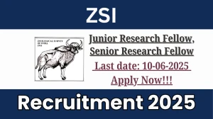 ZSI Junior and Senior Research Fellow Recruitment 2025 - Apply Offline