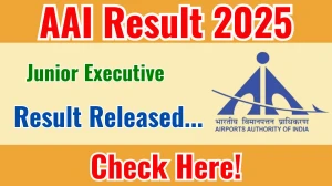 AAI Junior Executive Result 2025 Out at aai.aero, Direct Link to Download Result PDF Here AAI Junior Executive Result 2025 Out at aai.aero, Direct Link to Download Result PDF Here