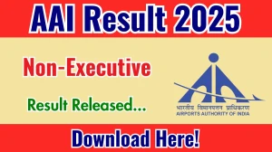 AAI Non-Executive Result 2025 Out at aai.aero, Direct Link to Download Result PDF Here