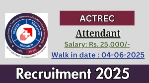 ACTREC Attendant Recruitment 2025 – Walk in