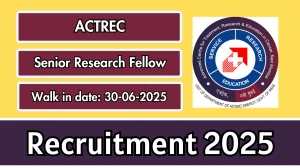 ACTREC Senior Research Fellow Recruitment 2025 – Walk in ACTREC Senior Research Fellow Recruitment 2025 – Walk in