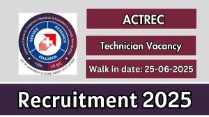 ACTREC Technician Recruitment 2025 – Walk in