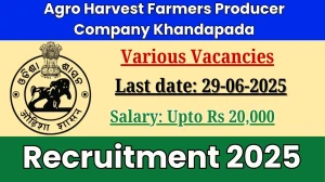 Agro Harvest Farmers Producer Company Khandapada 2025 - Apply Offline for 02 Accountant cum MIS, CEO Recruitment Posts Agro Harvest Farmers Producer Company Khandapada 2025 - Apply Offline for 02 Accountant cum MIS, CEO Recruitment Posts
