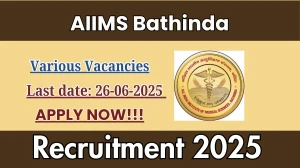 AIIMS Bathinda Recruitment 2025 - Apply Online for 03 DEO, Project Technical Support II and More Posts