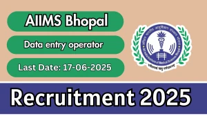 AIIMS Bhopal Data entry operator Recruitment 2025 - Apply Offline