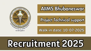 AIIMS Bhubaneswar Project Technical Support III Recruitment 2025 – Walk in
