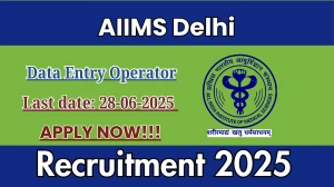 AIIMS Delhi Data Entry Operator Recruitment 2025 - Apply Offline