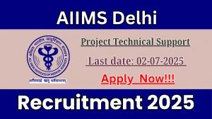 AIIMS Delhi Project Technical Support III Recruitment 2025 - Apply Offline