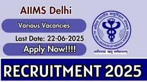 AIIMS Delhi Recruitment 2025 - Apply Offline for 04 Project Research Scientist, Project Technical Support Posts AIIMS Delhi Recruitment 2025 - Apply Offline for 04 Project Research Scientist, Project Technical Support Posts