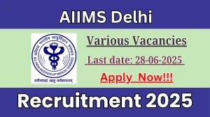 AIIMS Delhi Recruitment 2025 - Apply Offline for 08 Research Officer, Optometrist and More Posts AIIMS Delhi Recruitment 2025 - Apply Offline for 08 Research Officer, Optometrist and More Posts