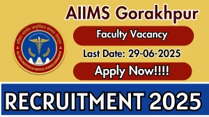AIIMS Gorakhpur Faculty Recruitment 2025 - Apply Online for 50 Posts